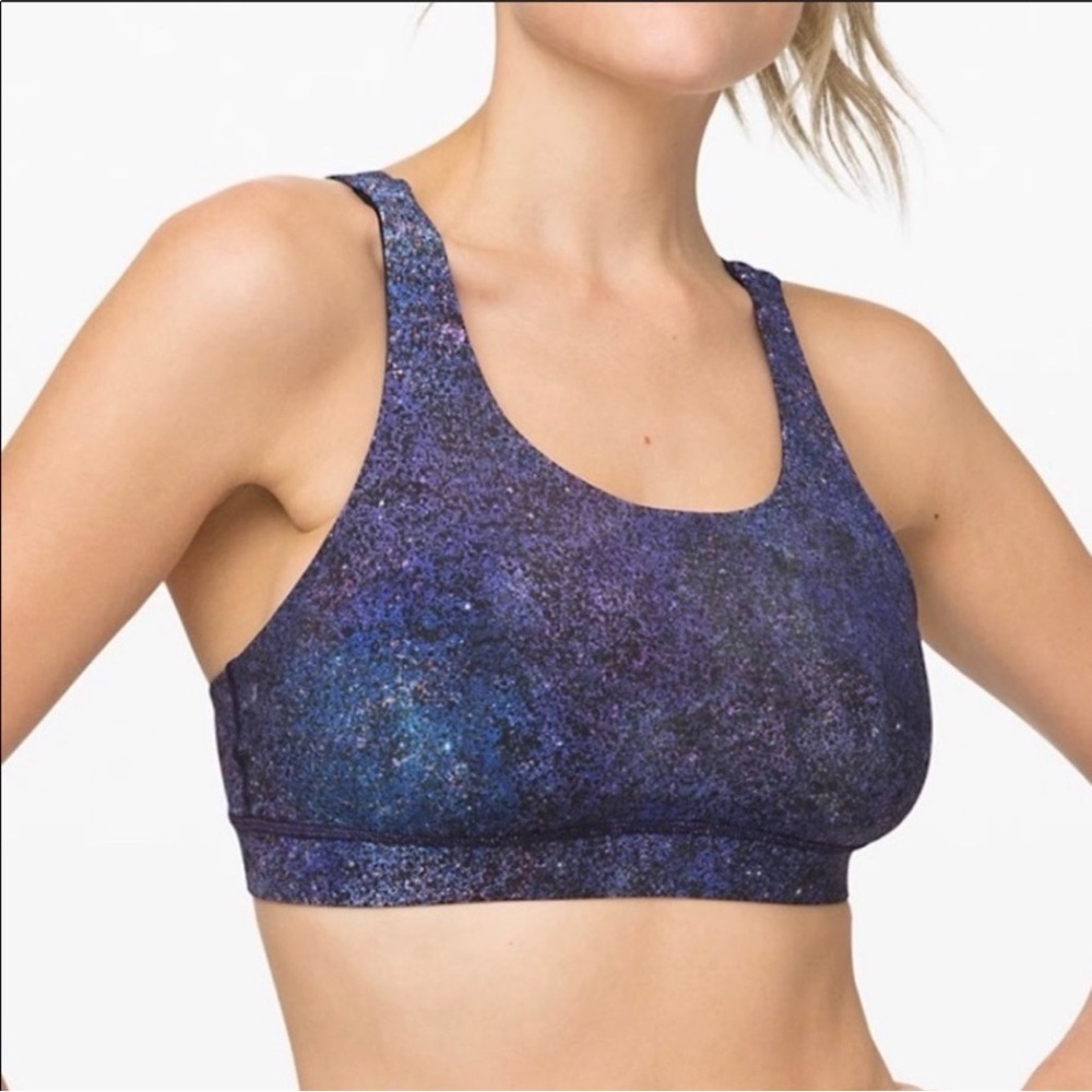 Lululemon Energy Sports Bra *Nulux Polar Lights Blue Multi Size 6